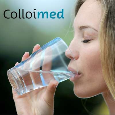 Kolloimed Bidestilliertes Wasser - Kolloidale Wasserproduktion - 1 Liter - Anwendungsbeispiel