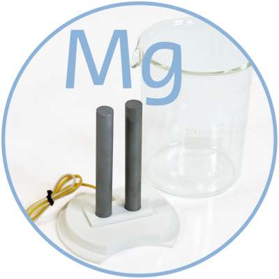 Colloimed Magnesium Elektroden zur Herstellung von kolloidalem Magnesium