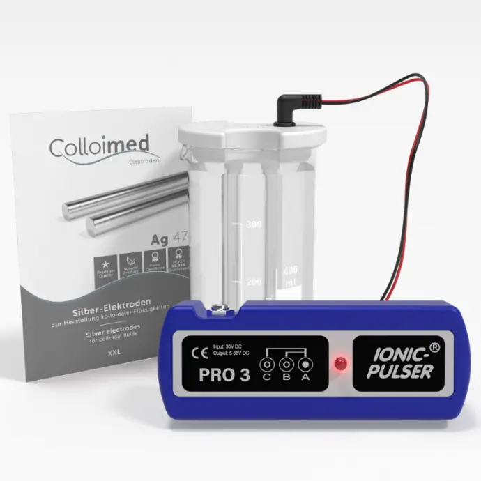 Colloimed Silber-Elektroden XXL – kompatibel mit Ionic Pulser, Ideal-Pulser und Kühni