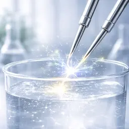 Technische Darstellung des Hochvolt-Plasma-Verfahrens zur Kolloidherstellung