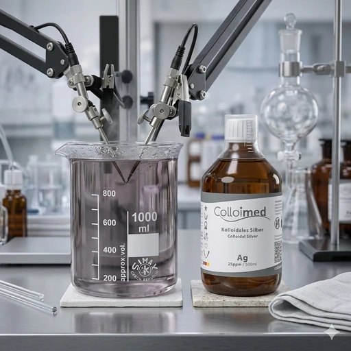 Hochvolt-Plasma bei der Herstellung von kolloidalem Silber Hochvolt-Plasma bei der Herstellung von kolloidalem Silber