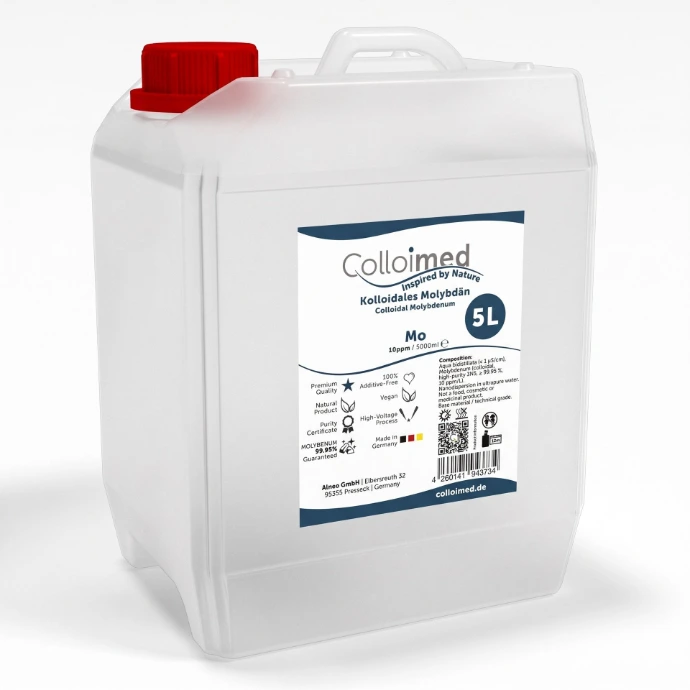 Kolloidales Molybdän 10 ppm im 5 Liter Kanister von Colloimed