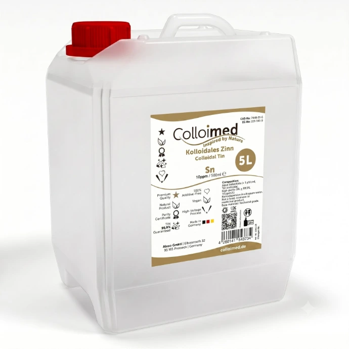Kolloidales Zinn 10 ppm im 5 Liter Kanister von Colloimed