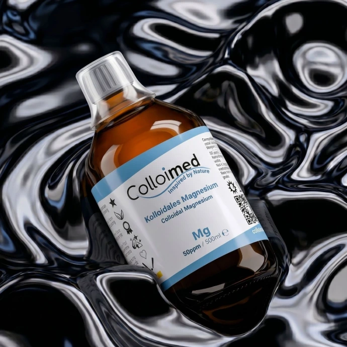 Kolloidales Magnesium von Colloimed mit hochreiner Basis aus 99,99 Prozent reinem Molybdän und Aqua bidest.
