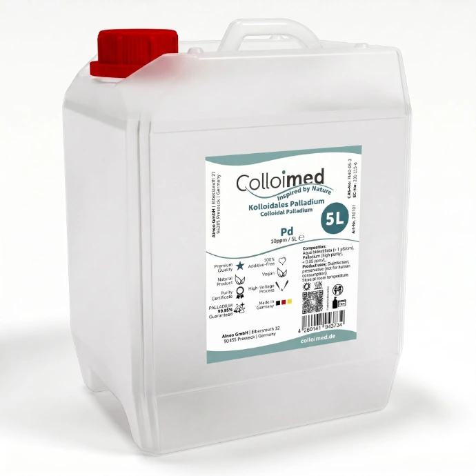 Kolloidales Palladium 10 ppm im 5 Liter Kanister von Colloimed