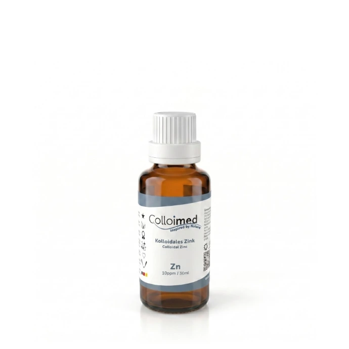 Kolloidales Zink 10 ppm in der 30 ml Braunglasflasche von Colloimed