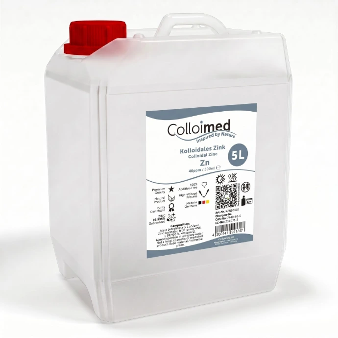 Kolloidales Zink 10 ppm im 5 Liter Kanister von Colloimed