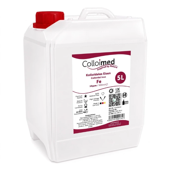 Kolloidales Eisen 10 ppm im 5 Liter Kanister von Colloimed