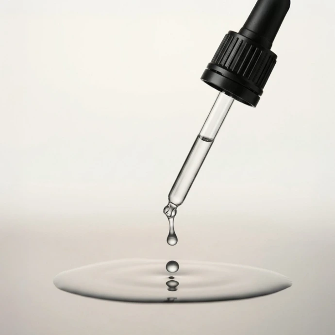 Pipette als Symbol für kolloidales Eisen ohne unnötige Zusätze von Colloimed