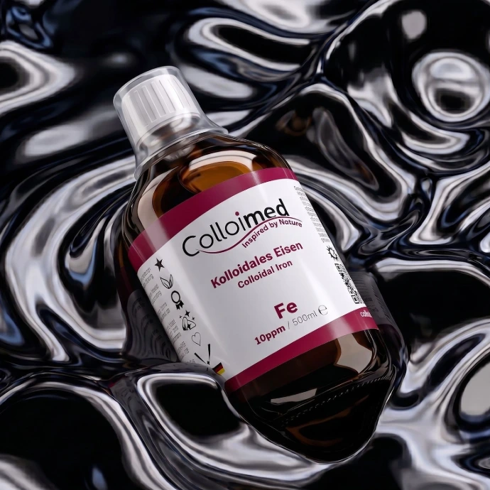 Kolloidales Eisen von Colloimed hochwertig inszeniert als Produktbild zum Entdecken und Kaufen