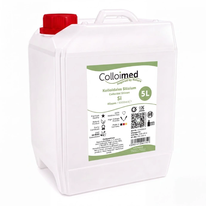 Kolloidales Silizium 40 ppm im 5 Liter Kanister von Colloimed