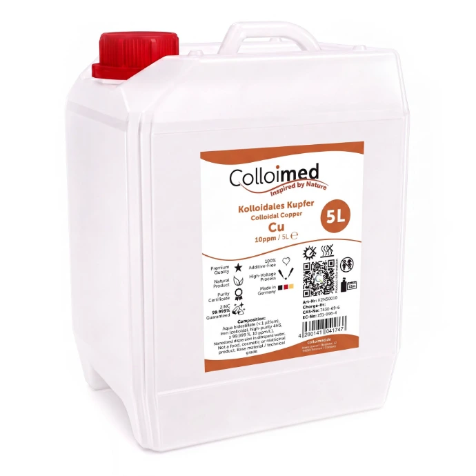 Kolloidales Kupfer 10 ppm im 5 Liter Kanister von Colloimed