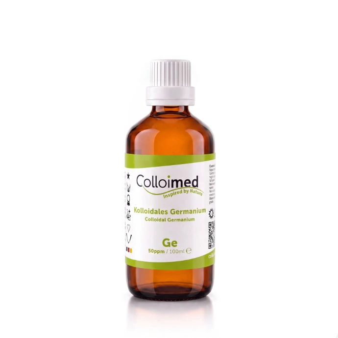Kolloidales Germanium 50 ppm in der 100 ml Braunglasflasche von Colloimed