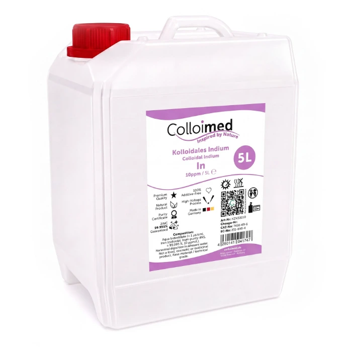Kolloidales Indium 10 ppm im 5 Liter Kanister von Colloimed