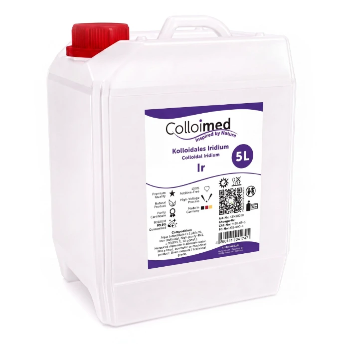 Kolloidales Iridium 10 ppm im 5 Liter Kanister von Colloimed
