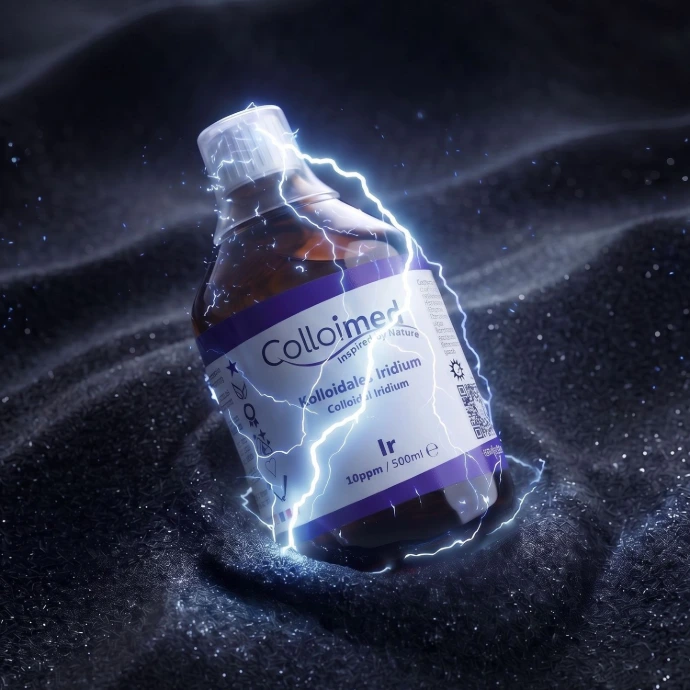 Kolloidales Iridium von Colloimed hergestellt im Hochvolt-Plasmaverfahren