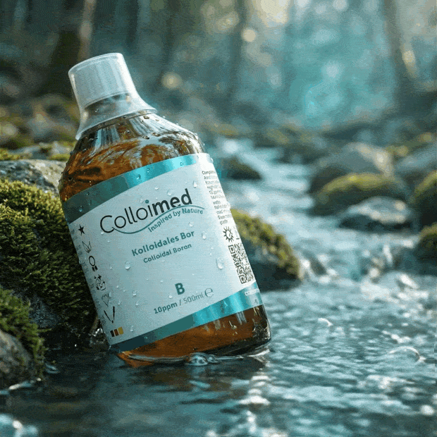 Kolloidales Bor 10 ppm im Reinstwasser | Colloimed Kolloidales Bor 10 ppm von Colloimed in klarer Wasser- und Naturinszenierung