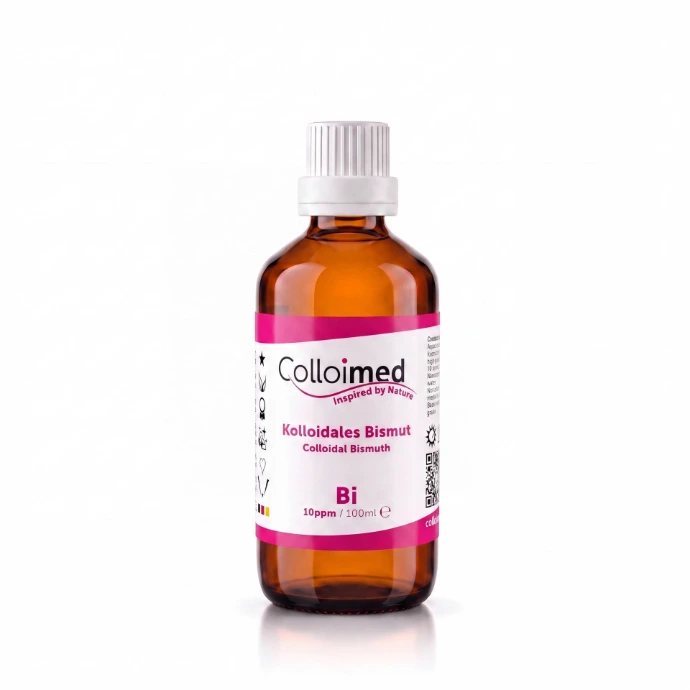 Kolloidales Bismut 10 ppm in der 100 ml Braunglasflasche von Colloimed
