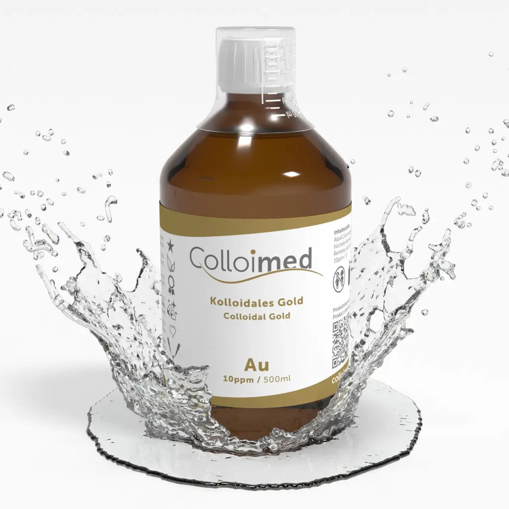 Colloimed Kolloidales Gold 500ml-10ppm - Splash.webp