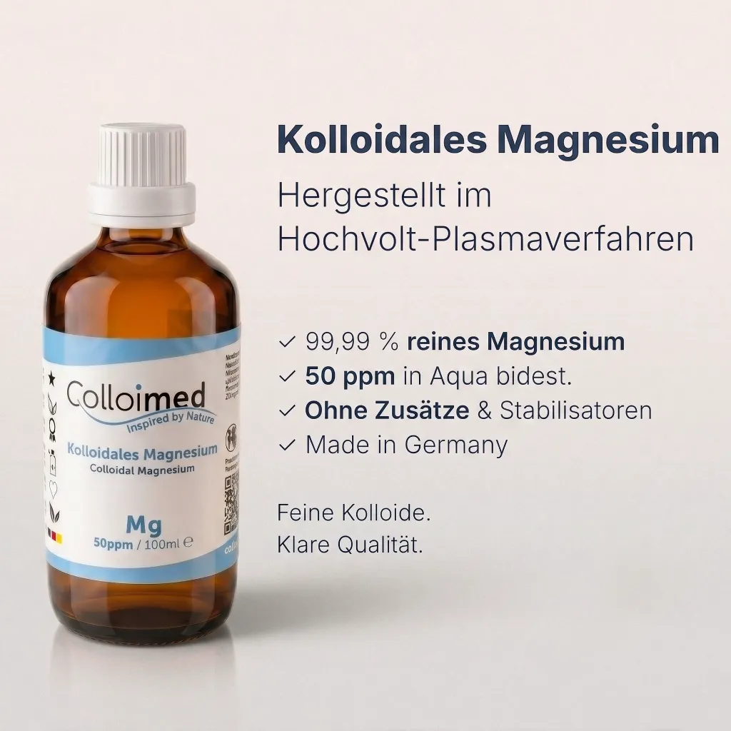 Kolloidales Magnesium 50 ppm | Hochvolt-Verfahren – zweite Ansicht