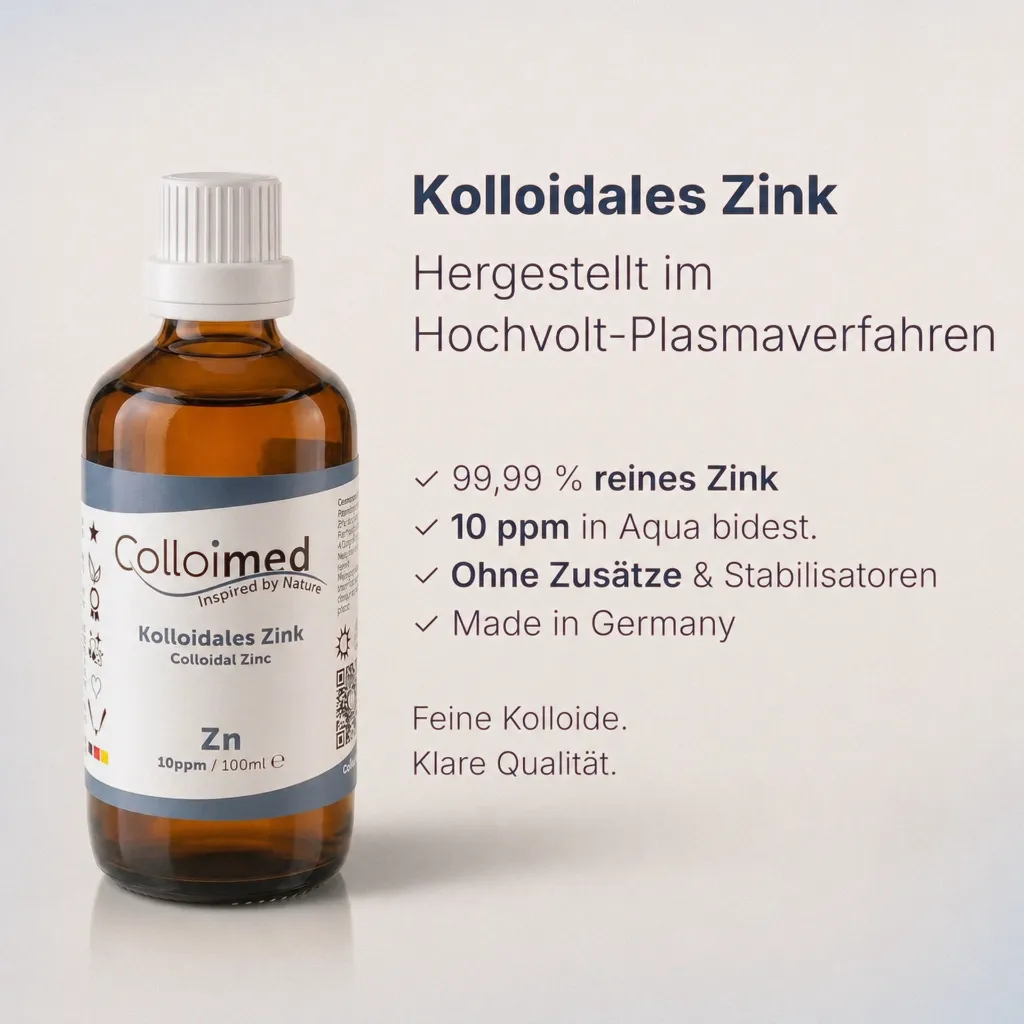 Kolloidales Zink 10 ppm | Hochvolt-Verfahren – zweite Ansicht