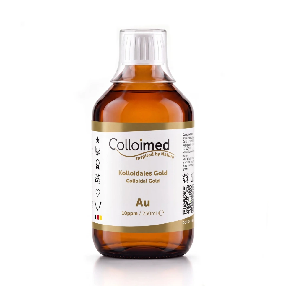 Kolloidales Gold 10 ppm | Hochvolt-Verfahren