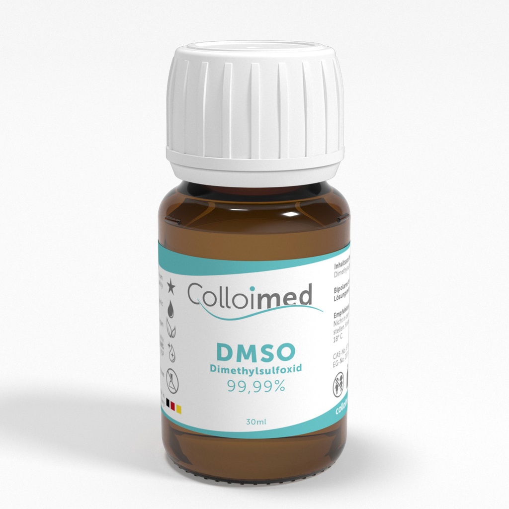 DMSO 99,99% (Pharmaqualität) – ultra-reines Dimethylsulfoxid in Braunglas