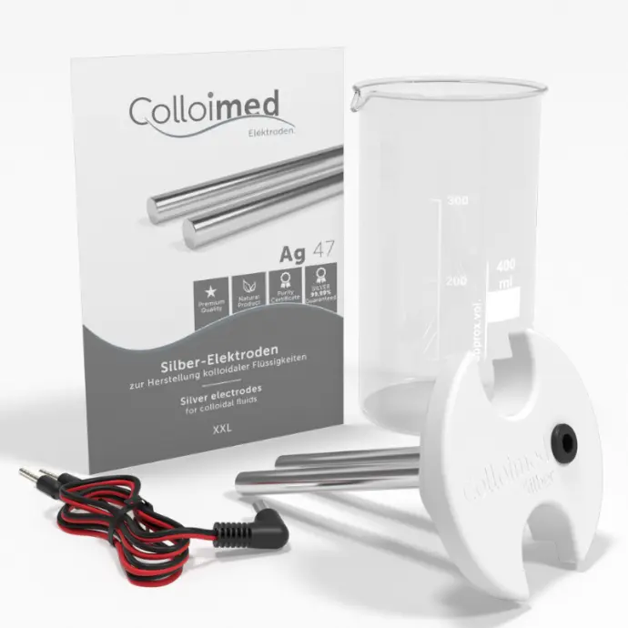 Colloimed Silber-Elektroden XXL — Ag 99,99 % / 4N