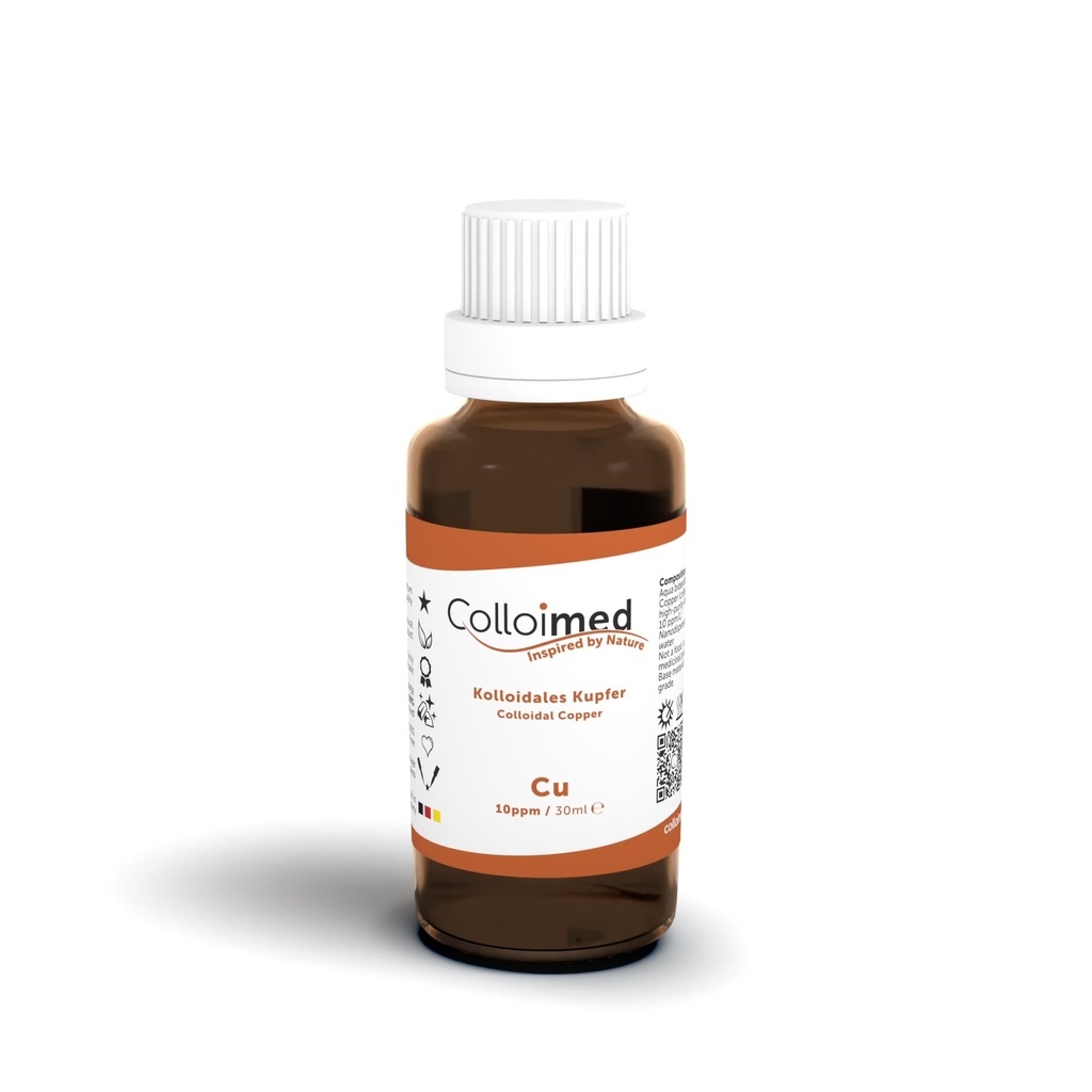 Colloimed Kolloidales Kupfer 10 ppm | Hochvolt-Verfahren