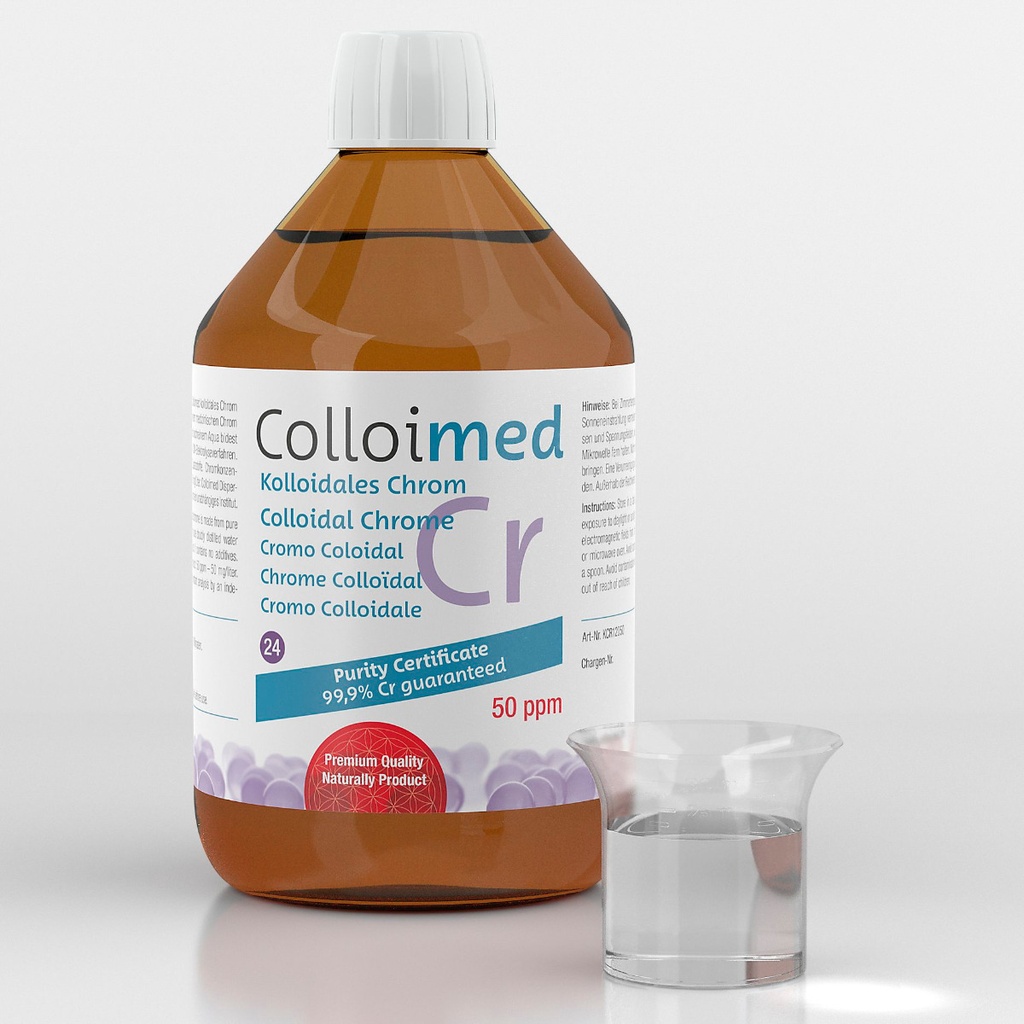 [KCR00310] Colloimed Kolloidales Chrom 50 ppm | Cr 99,9 % (30 ml)