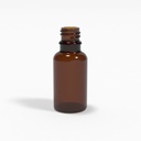 Braunglasflasche 20ml DIN18 - für Kolloide & Öle
