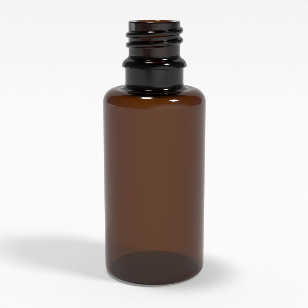 Braunglasflasche 50ml DIN18 - für Kolloide & Öle