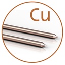 Colloimed Kupfer-Elektroden Cu – Ø 2 mm, Länge 80 mm (Paar)