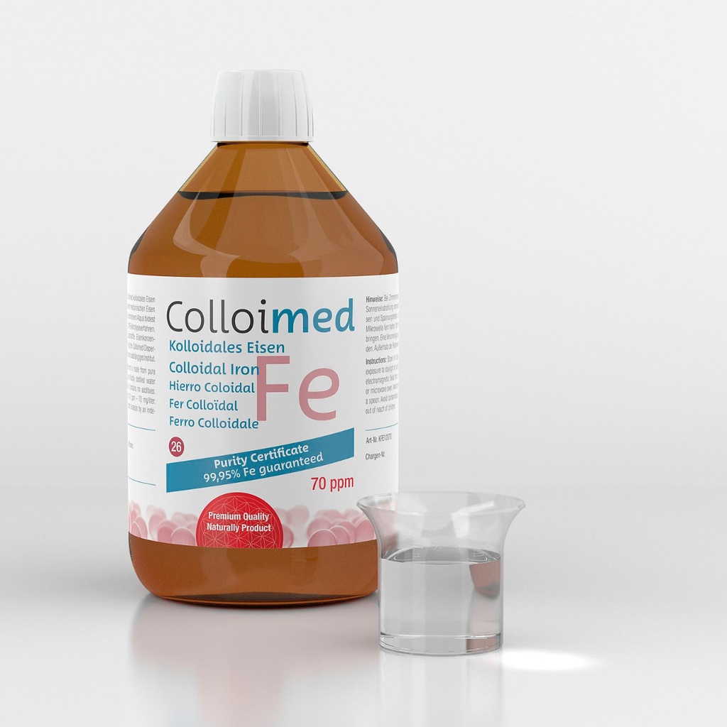 Colloimed Kolloidales Eisen 70ppm 100ml - Fe 99,95%