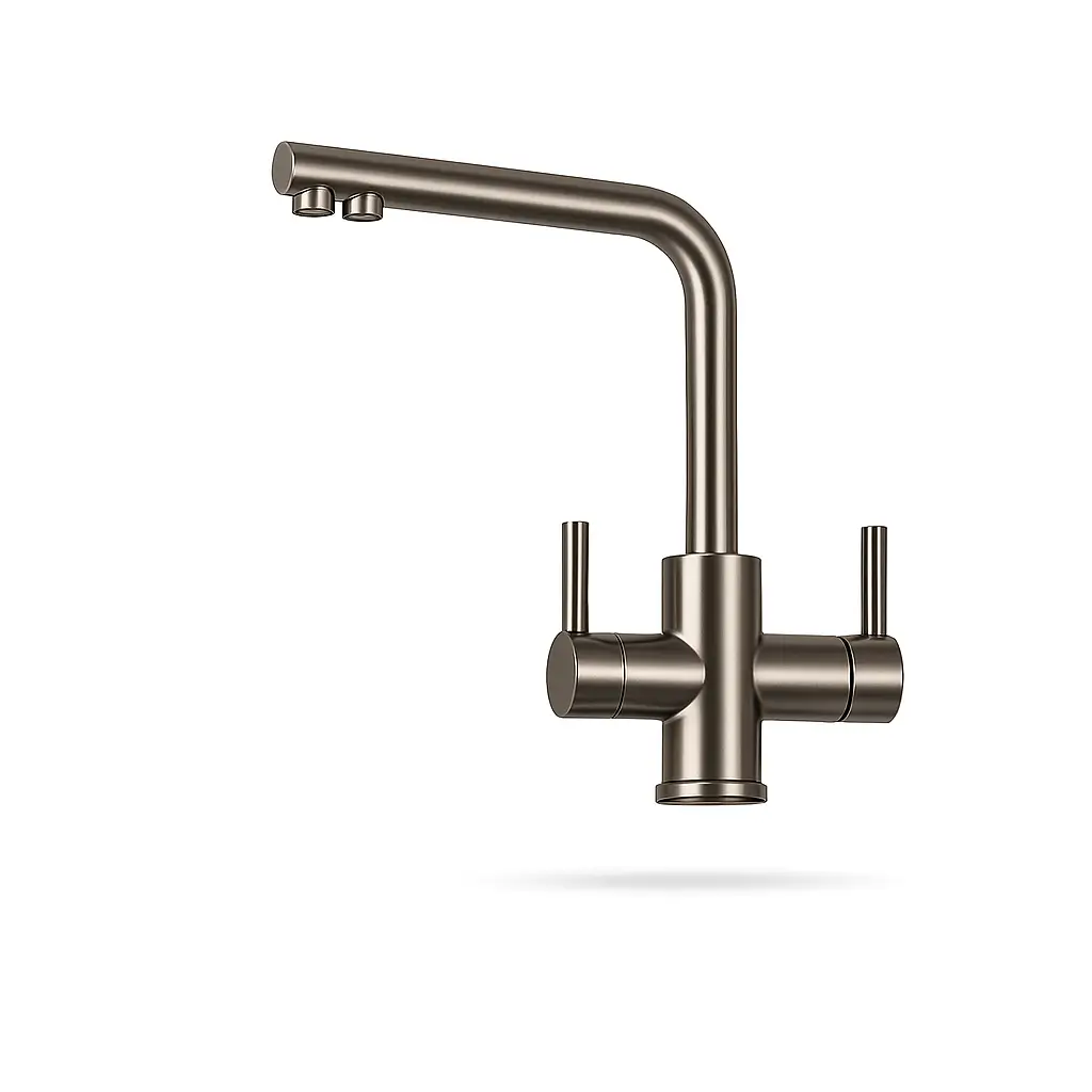 [AQ-WH-QR] AquaCollo Quro – 4-Wege-Wasserhahn aus Edelstahl