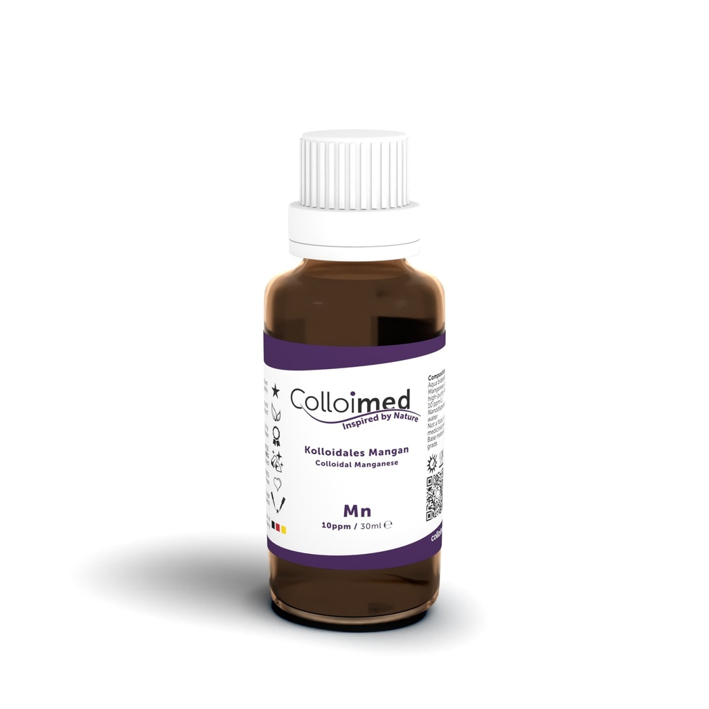 [KMN00310] Colloimed Kolloidales Mangan 10 ppm | Hochvolt-Verfahren (30 ml)