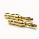 Colloimed Adapter für Elektroden – 4 mm Buchsen (Paar, vergoldet)