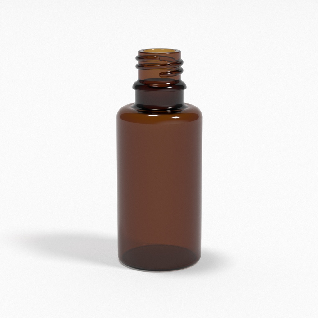 Braunglasflasche 30ml DIN18 - für Kolloide & Öle