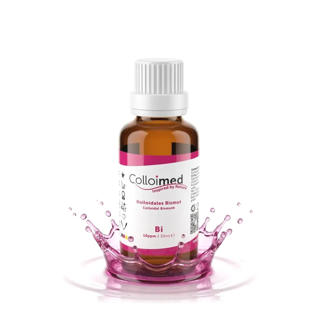 [KBI00310] Colloimed Kolloidales Bismut 10 ppm | Hochvolt-Verfahren (30 ml)