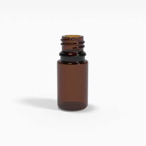 [BGF0006] Braunglasflasche 5ml DIN18 - für Kolloide & Öle