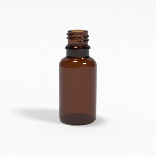 [BGF0016] Braunglasflasche 15ml DIN18 - für Kolloide & Öle