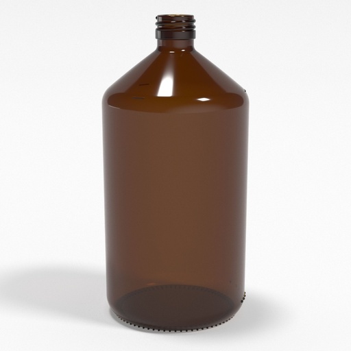 [BGF1000] Braunglasflasche 1000ml PP28 ( 1L ) - Apotherkerflasche