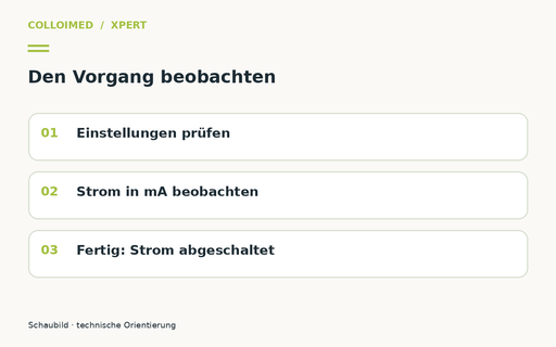 Xpert-Herstellung starten, beobachten und beenden