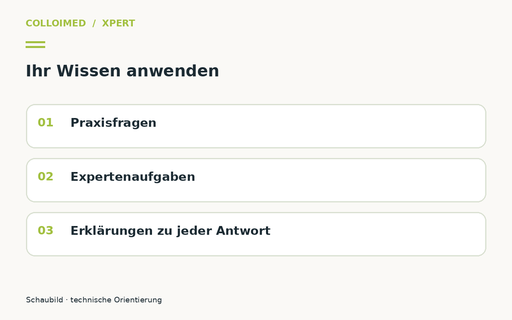 Xpert Abschlussquiz: Wissen in der Praxis anwenden