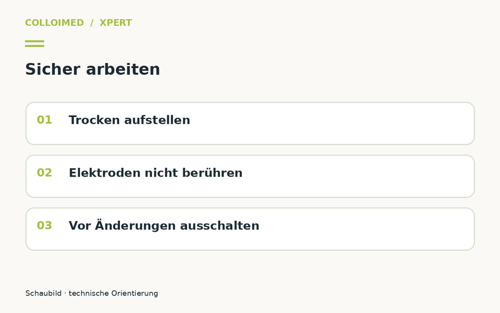 Xpert sicher verwenden: Sicherheit und Verantwortung